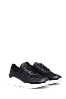 Men's High-Sole Leather Sneaker | Derimod