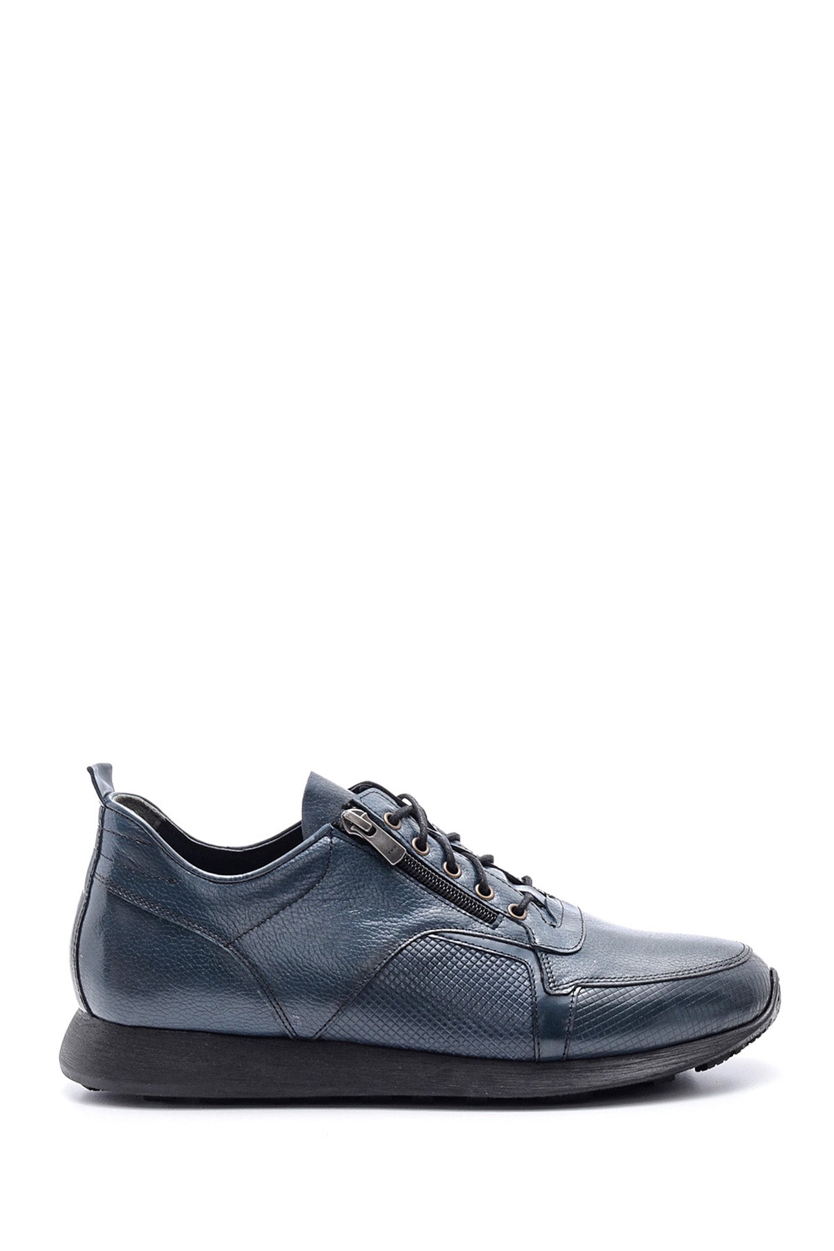 Men's Leather Shoes with Zipper Detail 19WFD303114 | Derimod