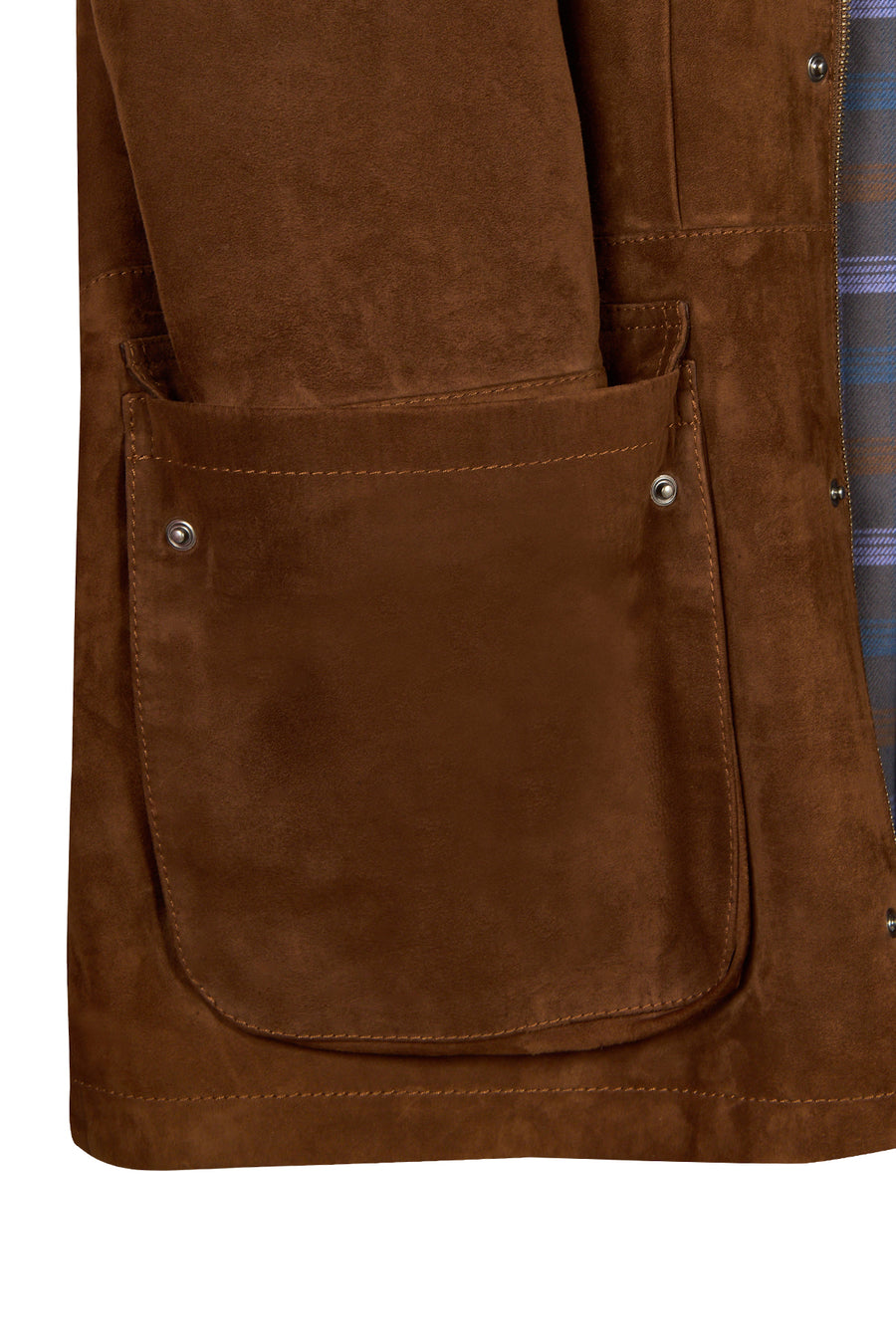 Ranger Male Brown Oversize Suede Jacket