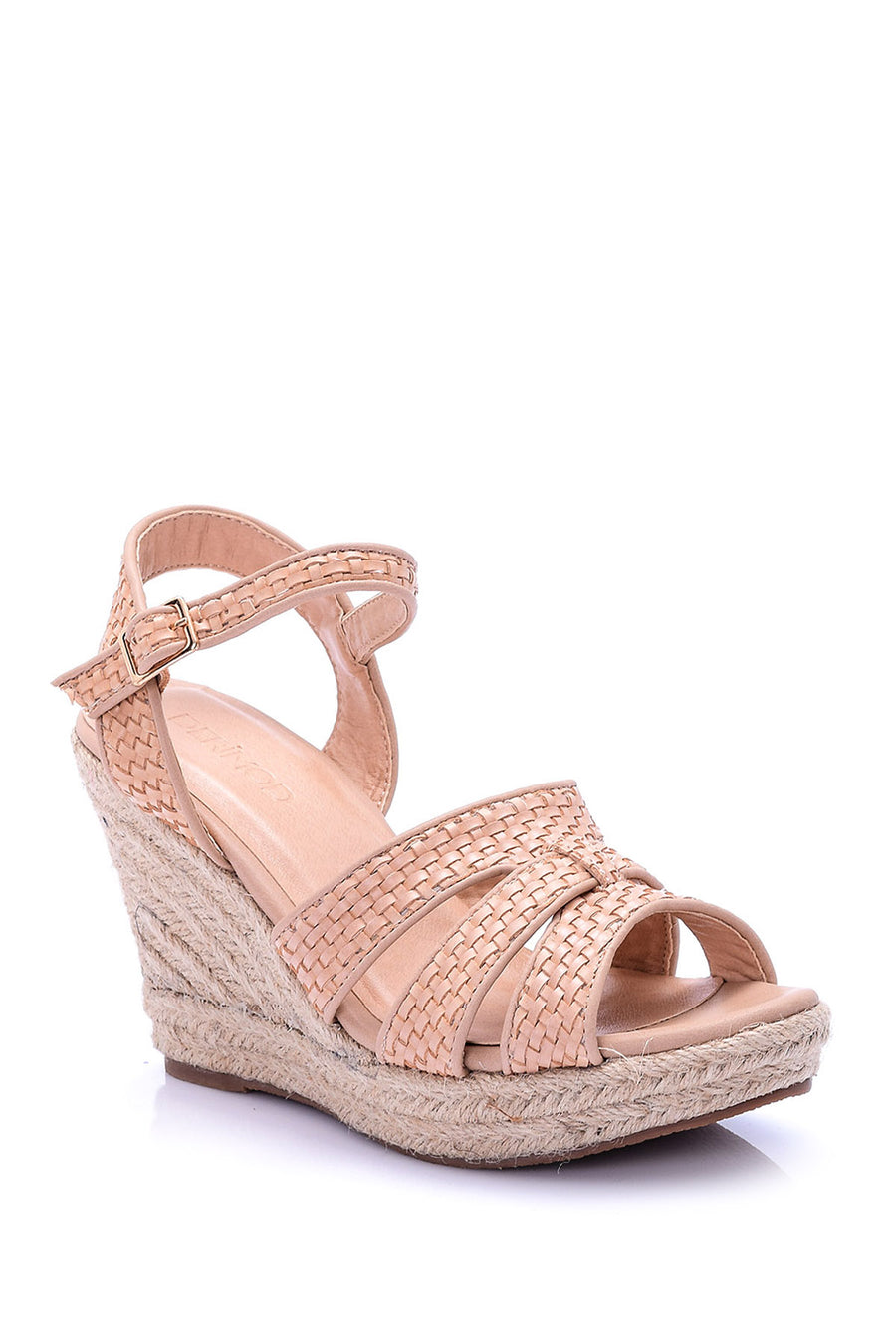 Women's Straw Wedge Heeled Sandals