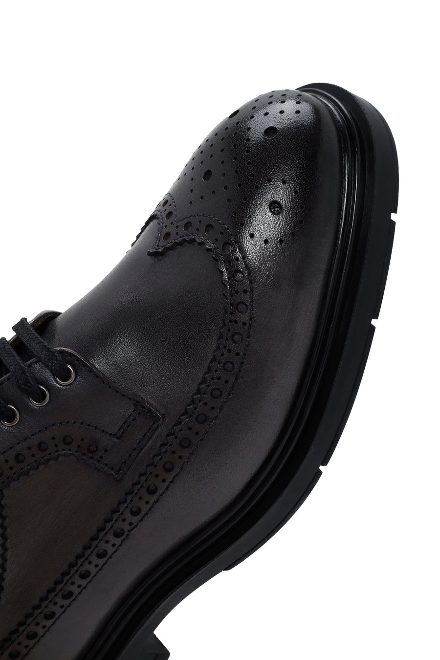 Men's Gray Leather Casual Shoes