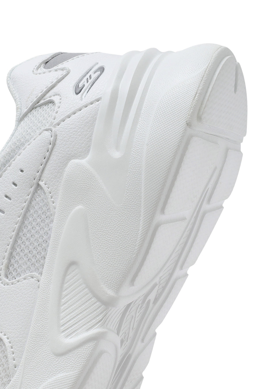 Skechers Kadın Beyaz Bobs Bamina Bağcıklı Kalın Tabanlı Kumaş Sneaker