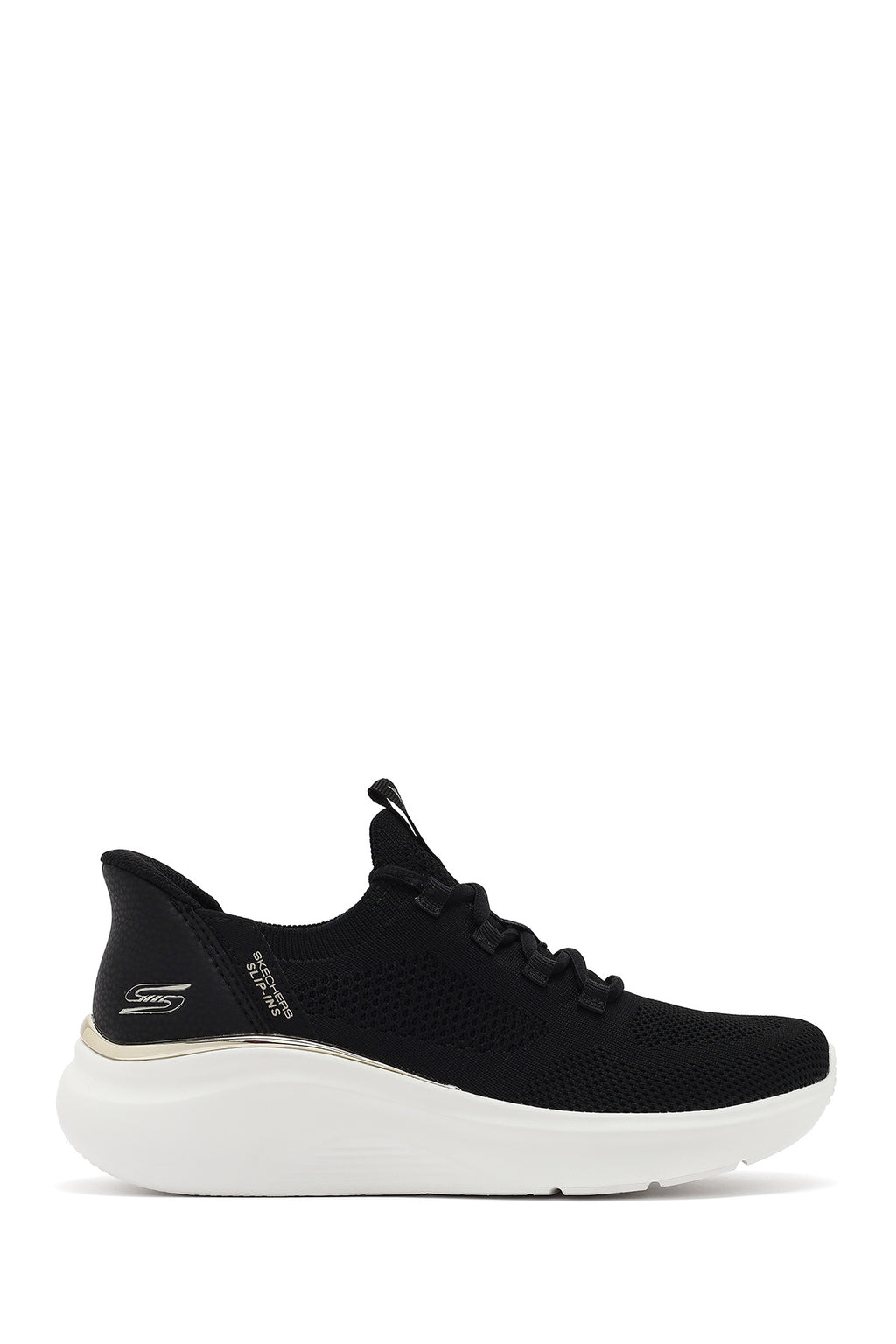 Skechers Kadın Siyah Bobs B Love-True Delight Bağcıklı Kalın Tabanlı Sneaker