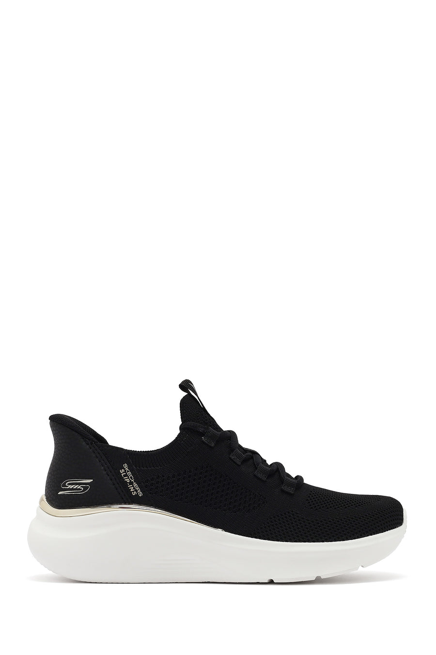Skechers Women's Black Bobs B Love-True Delight Lace-Up Chunky Sole Sneakers 117617 BLK | Derimod