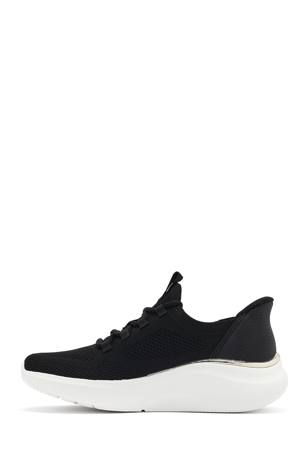 Skechers Kadın Siyah Bobs B Love-True Delight Bağcıklı Kalın Tabanlı Sneaker