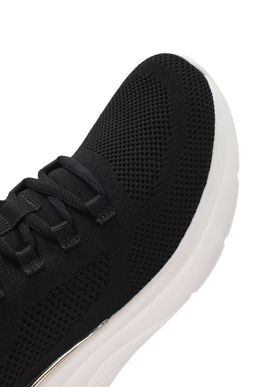 Skechers Women's Black Bobs B Love-True Delight Lace-Up Chunky Sole Sneakers