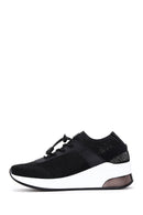 Women's Black Thick Soled Sneaker | Derimod