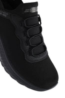 Skechers Erkek Siyah Bobs Squad Bağcıklı Kalın Tabanlı Kumaş Sneaker | Derimod