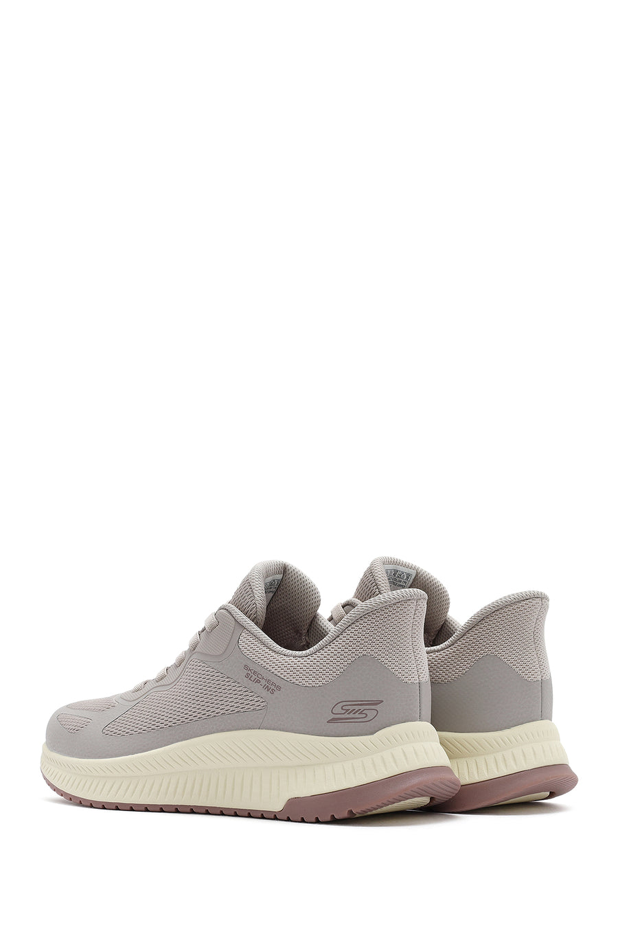 Skechers Erkek Bej Bobs Squad 4 Bağcıklı Kalın Tabanlı Kumaş Sneaker