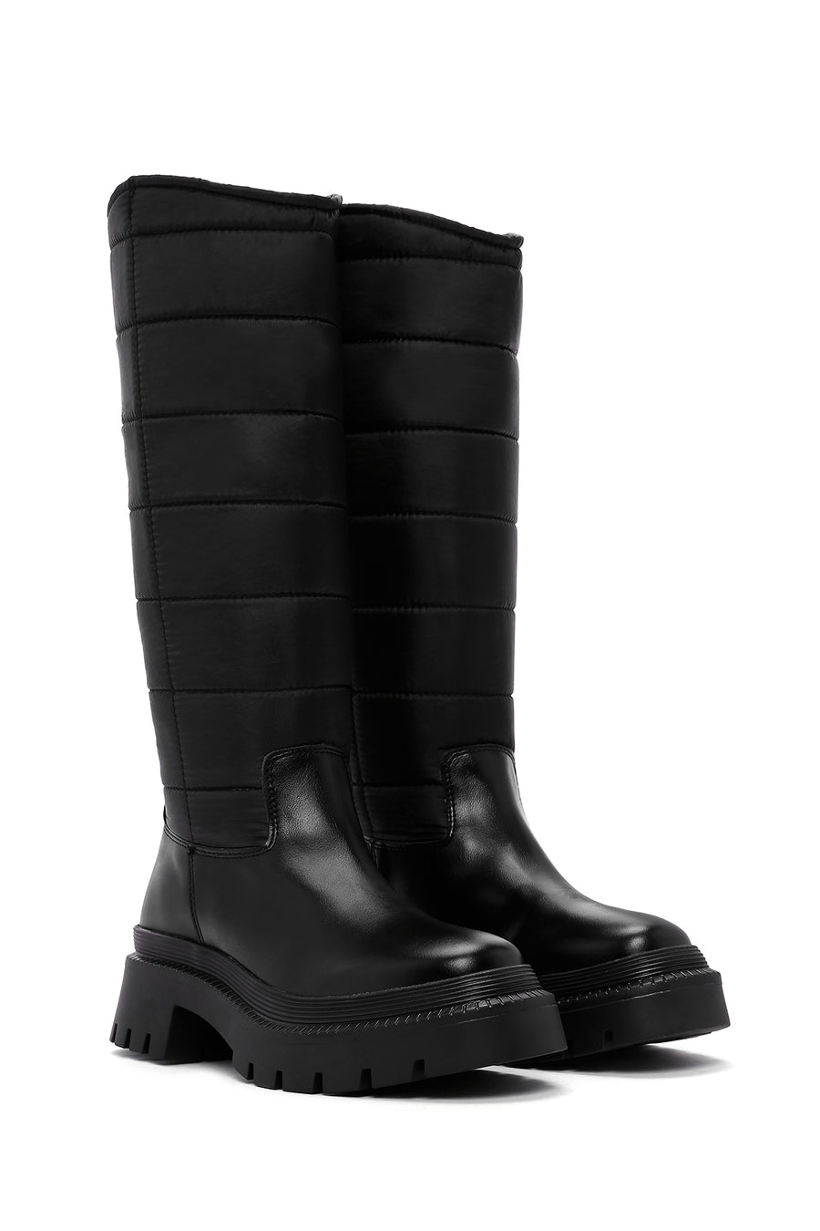 Women's Black Thick Soled Casual Boots