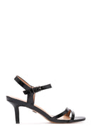 Women's Black Ankle Strap Heeled Sandals | Derimod