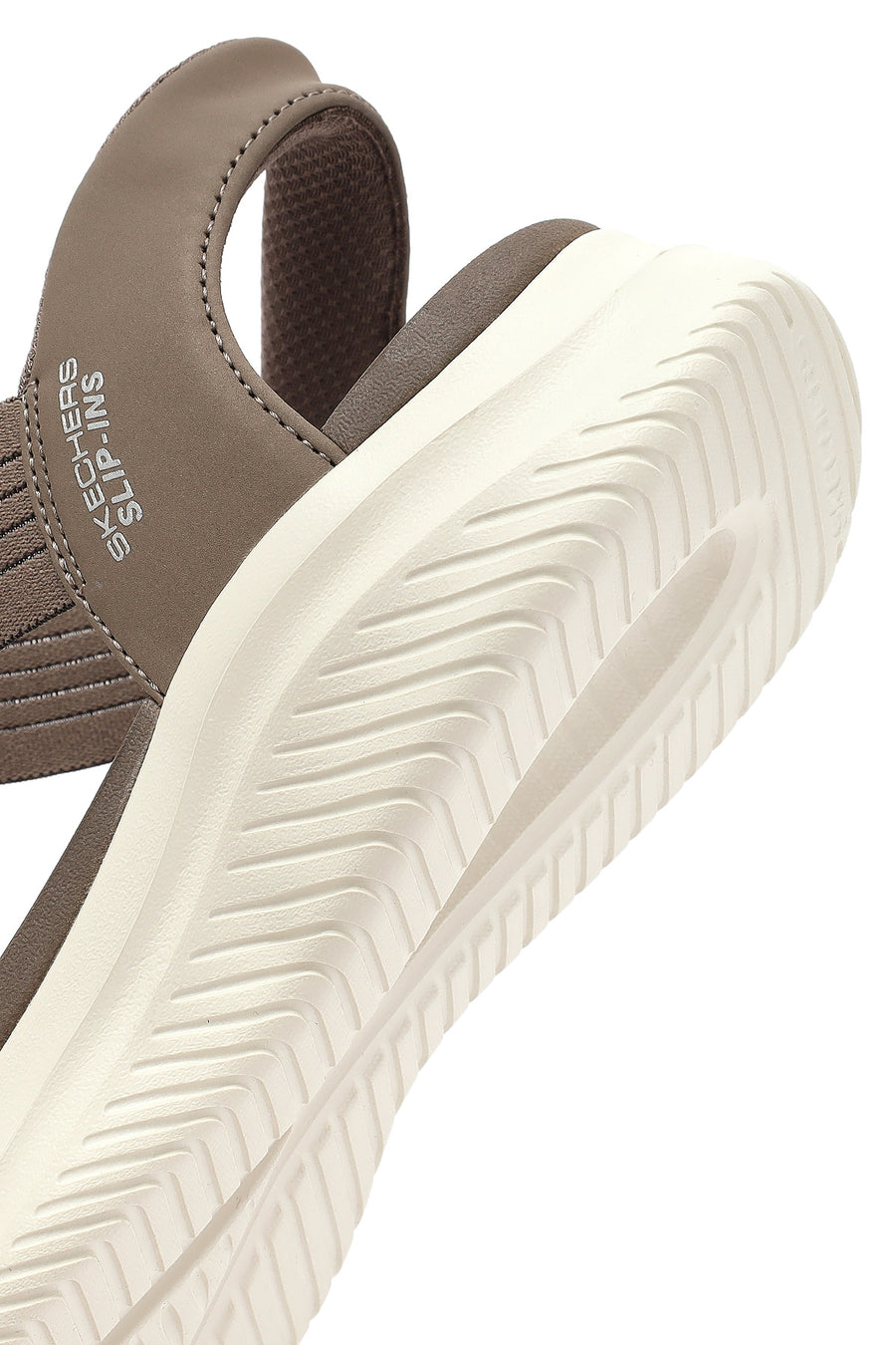 Skechers Kadın Bej Ultra Flex 3.0 - Summerville Kalın Tabanlı Kumaş Sandalet