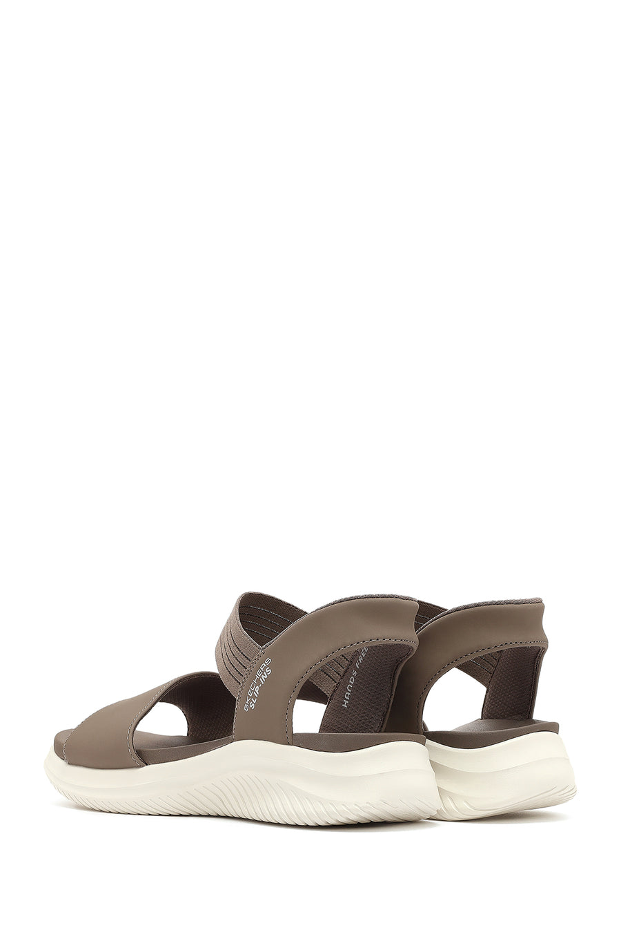 Skechers Kadın Bej Ultra Flex 3.0 - Summerville Kalın Tabanlı Kumaş Sandalet