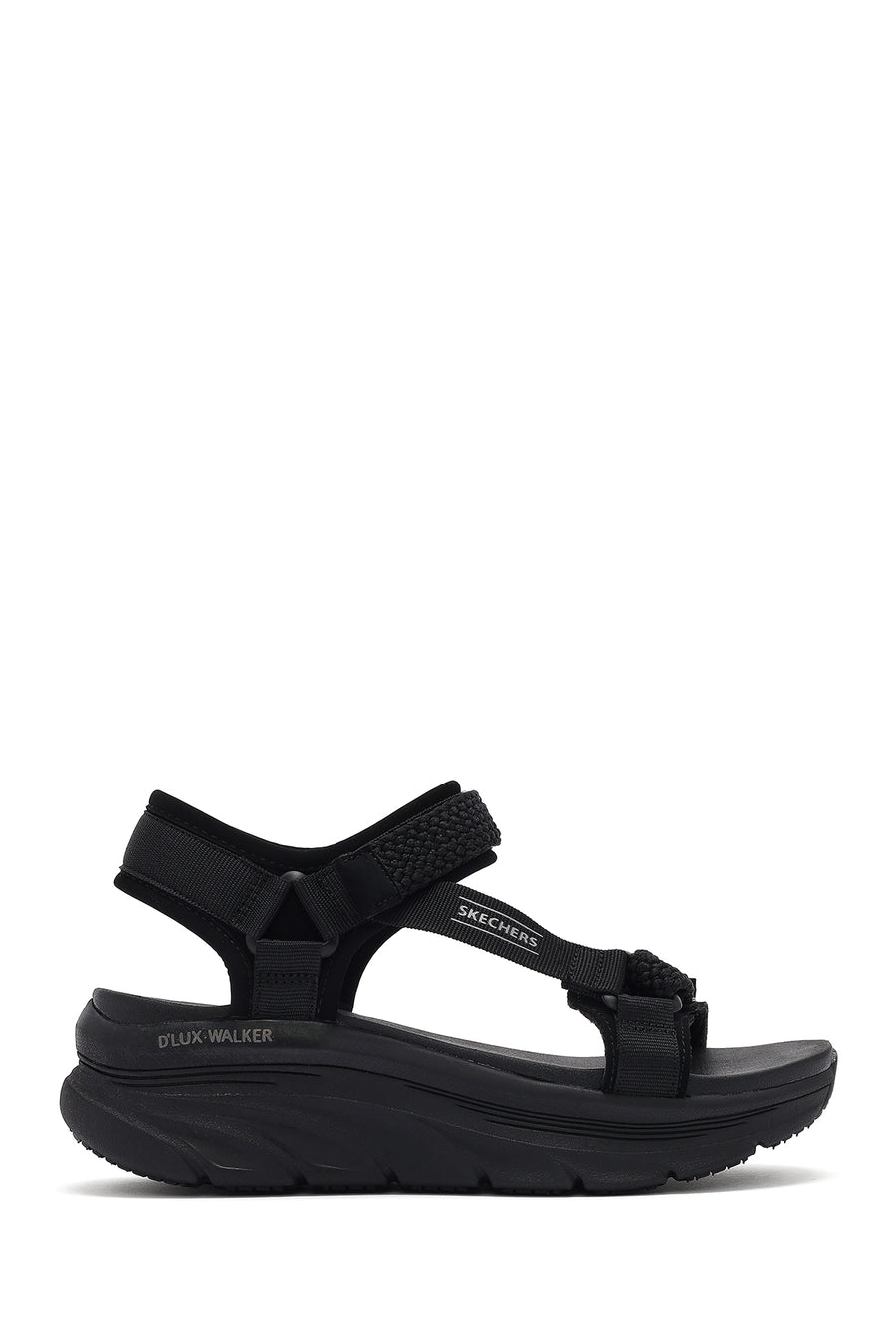 Skechers Kadın Siyah D'lux Walker - Pretty Field Kalın Tabanlı Sandalet 119822 BBK | Derimod