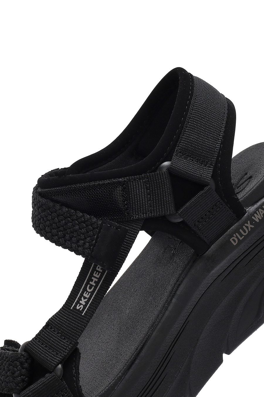 Skechers Kadın Siyah D'lux Walker - Pretty Field Kalın Tabanlı Sandalet