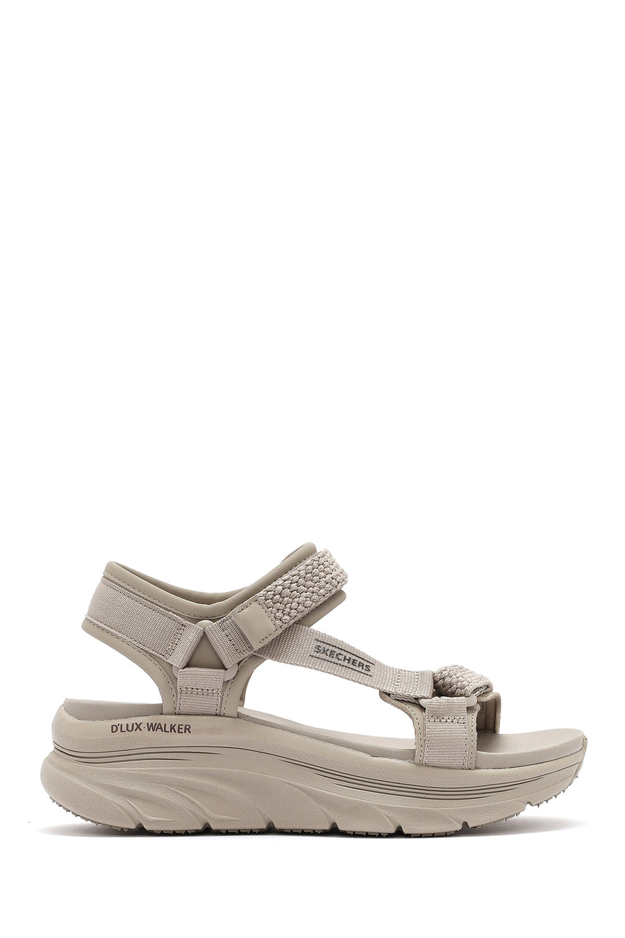 Skechers Kadın Bej D'lux Walker - Pretty Field Kalın Tabanlı Sandalet 119822 TPE | Derimod