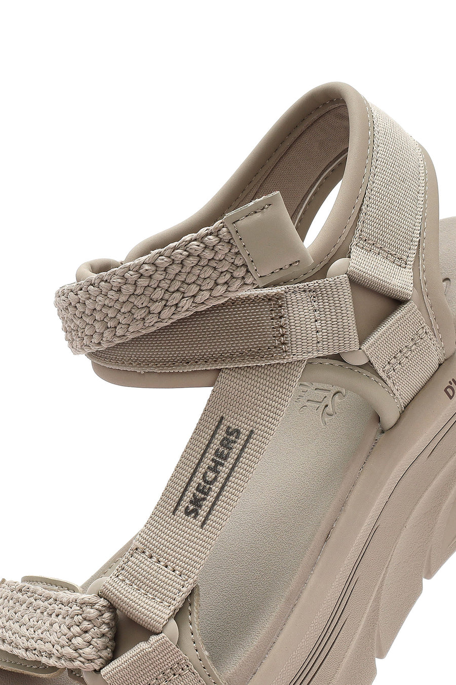 Skechers Kadın Bej D'lux Walker - Pretty Field Kalın Tabanlı Sandalet