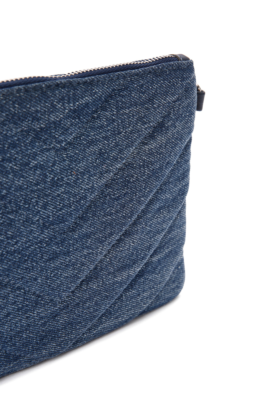 Women's Blue Long Chain Strap Quilted Handbag