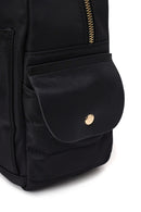 Woman Black Fabric Backpack | Derimod