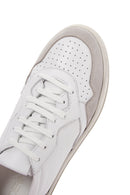 Men's White Leather Sneaker | Derimod