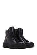 Men's Black Leather Boots | Derimod