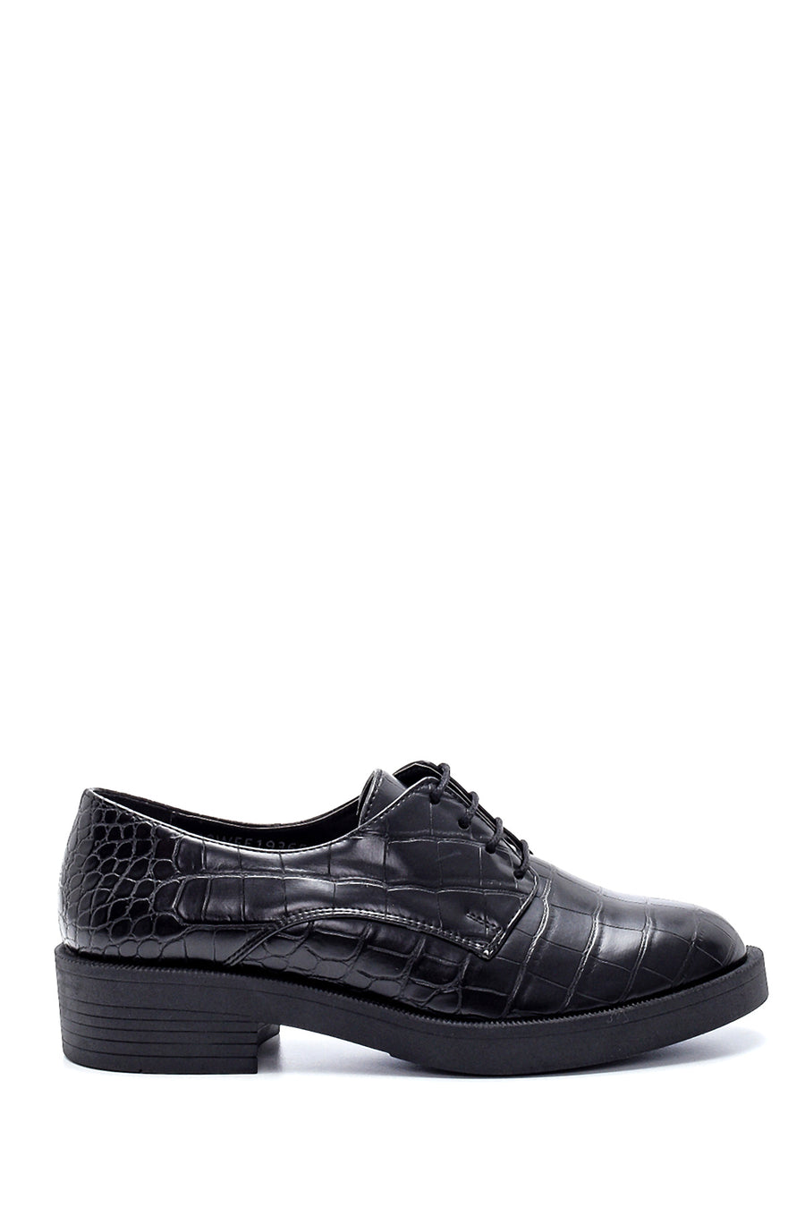 Women's Crocodile Patterned Masculine Shoes