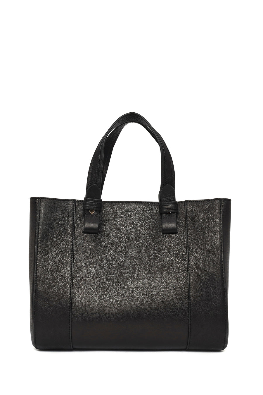 Women's Black Long Strap Leather Shoulder Bag