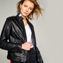 Como Women's Leather Jacket | Derimod