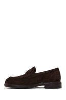 Derimod Black Erkek Kahverengi Süet Deri Loafer | Derimod