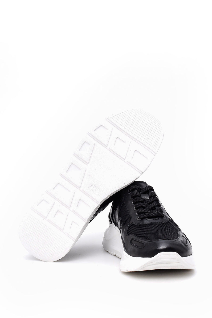 Men's High-Sole Leather Sneaker