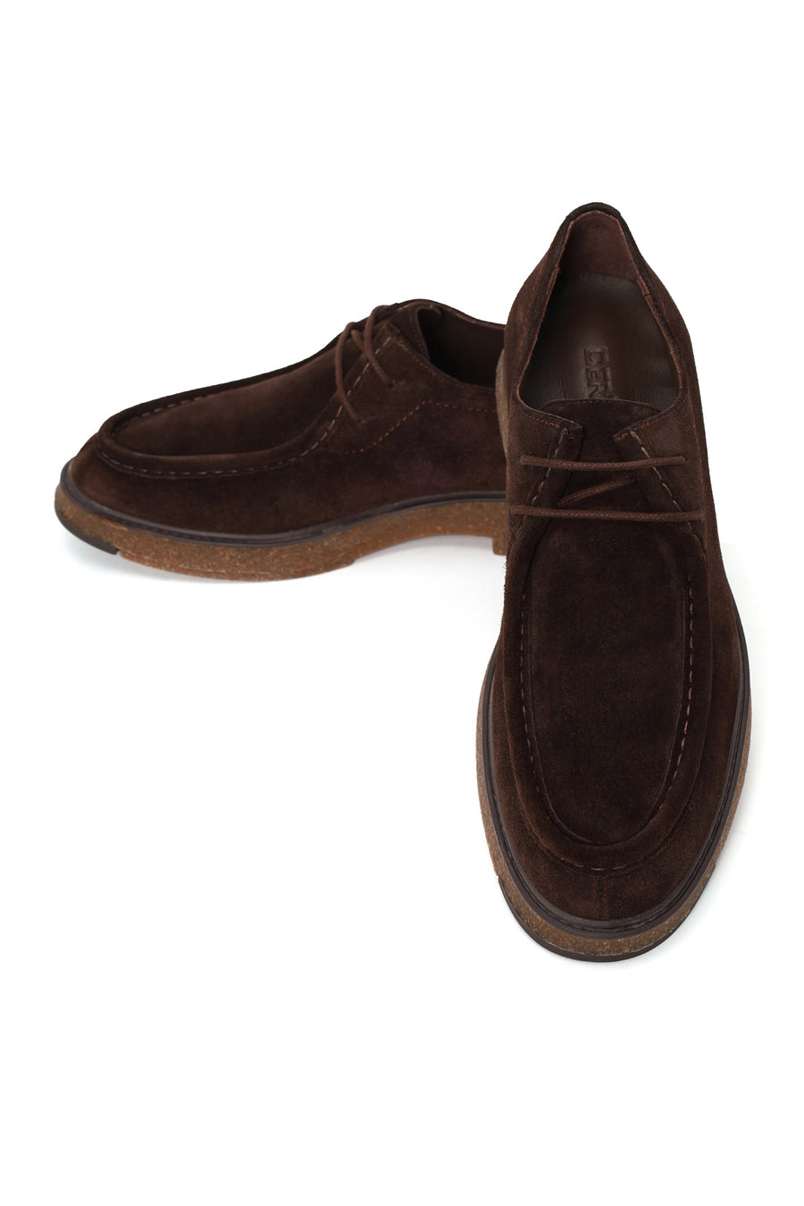 Male Brown Lace-up Suede Casual Shoes