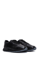Erkek Siyah Deri Sneaker | Derimod