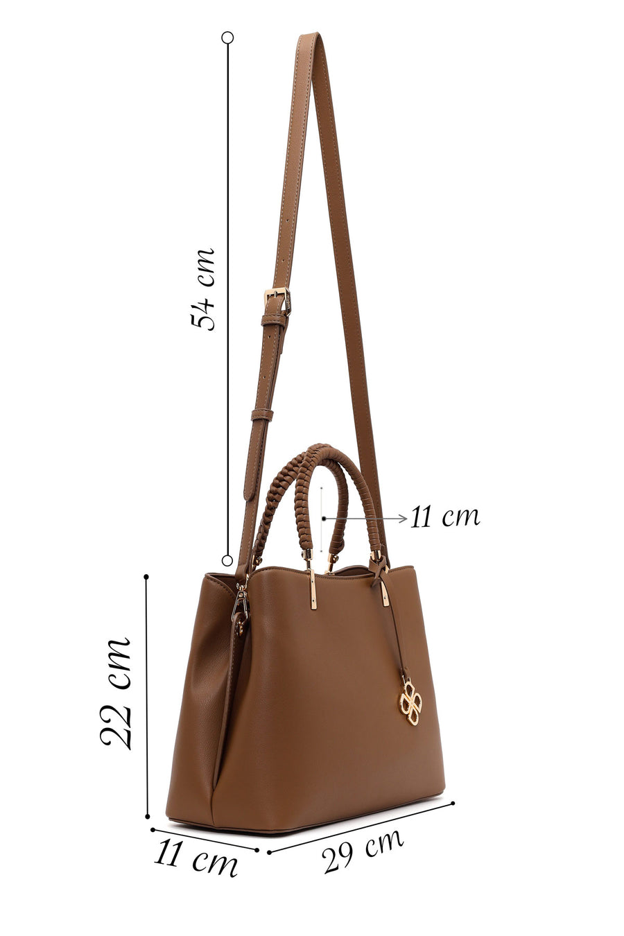 Woman Mink Long-Strap Shoulder Bag