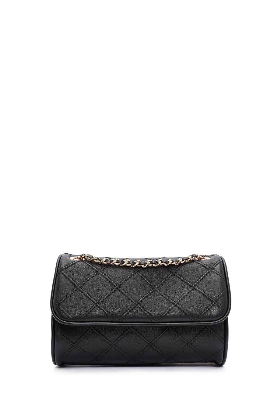 Women's Black Long Strap Printed Shoulder Bag