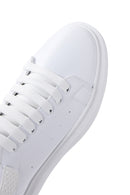 Men's White Thick Soled Sneaker | Derimod