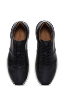 Men's Black Leather Sneaker | Derimod