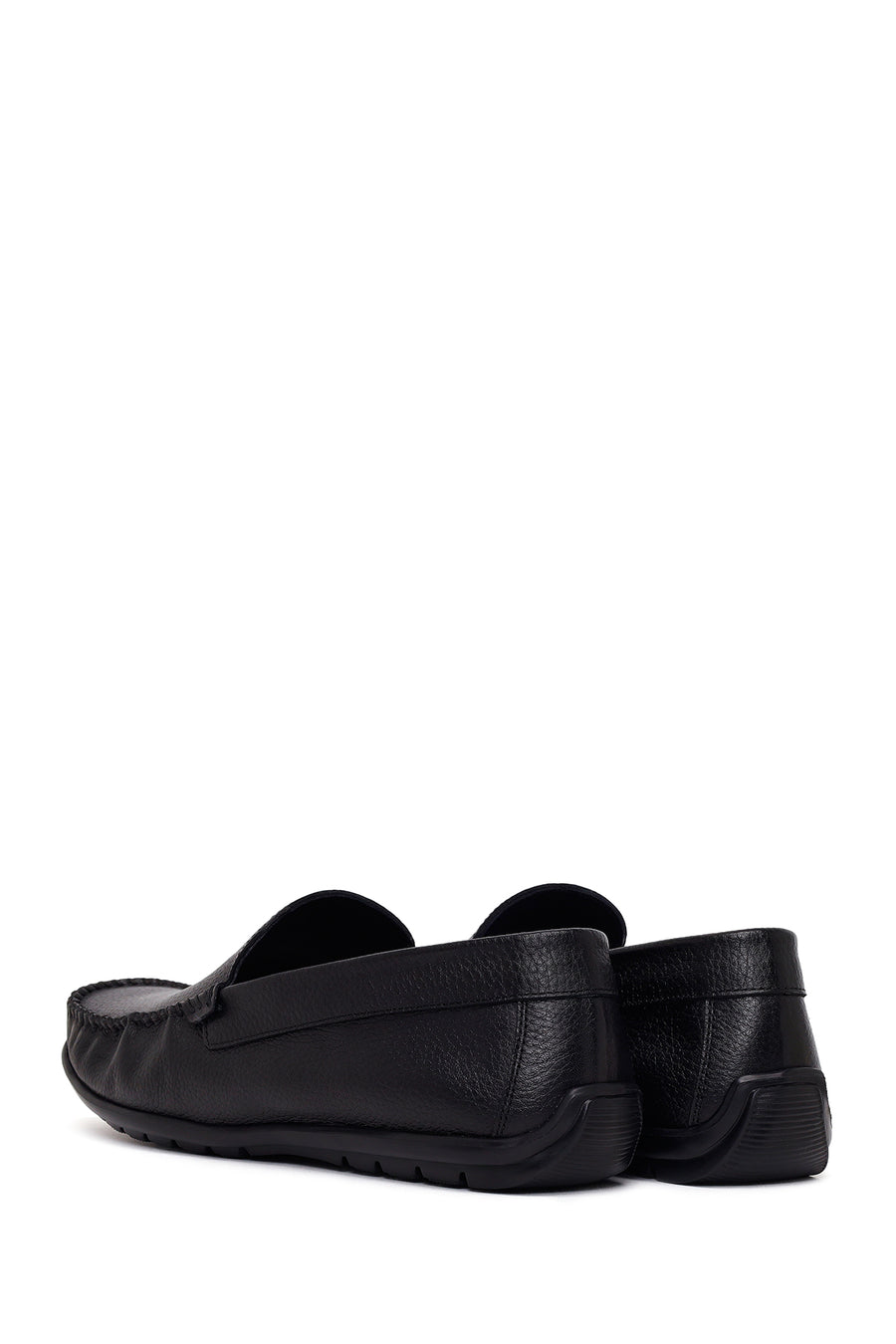 Male Black Leather Loafer