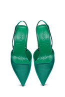 Women's Green Pointed Toe Heeled Shoes | Derimod