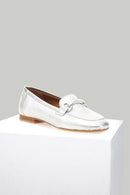 Silver Women's Leather Shoes | Derimod