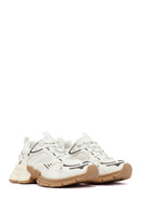 Woman White Lace-up Chunky Sneaker | Derimod