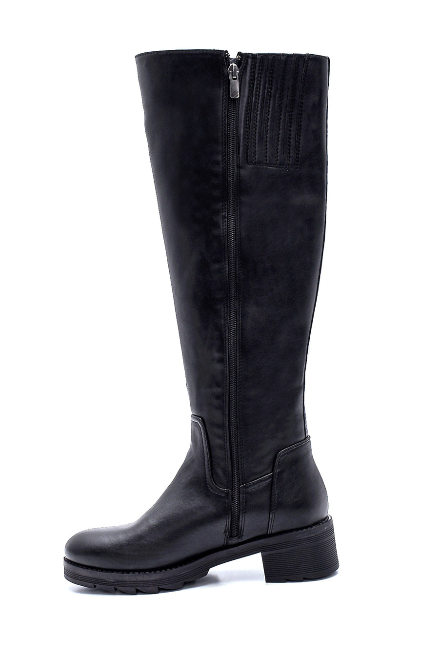 Women's Zippered Mid-Heel Boots