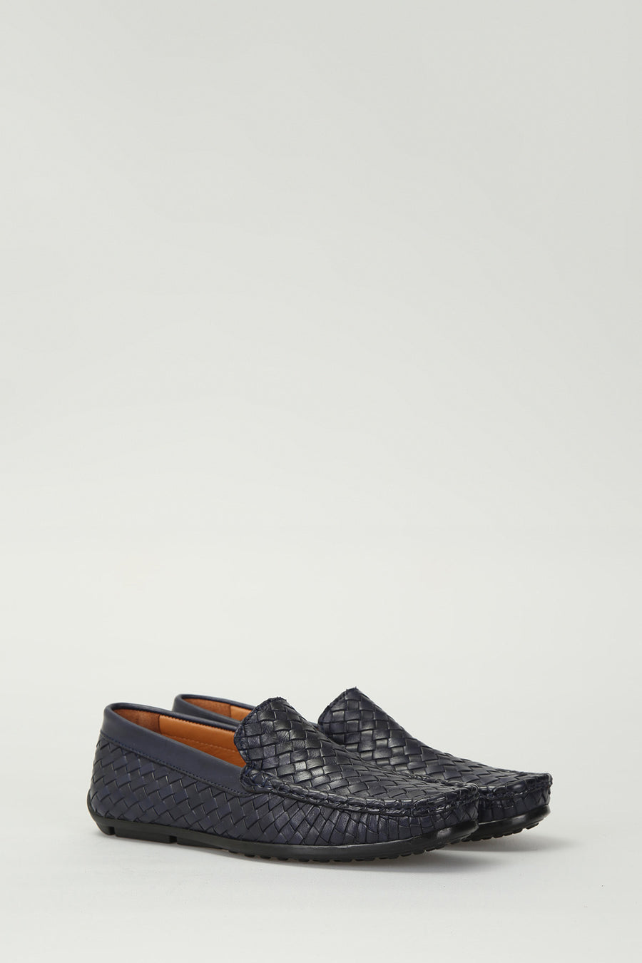 Men's Navy Blue Leather Shoes
