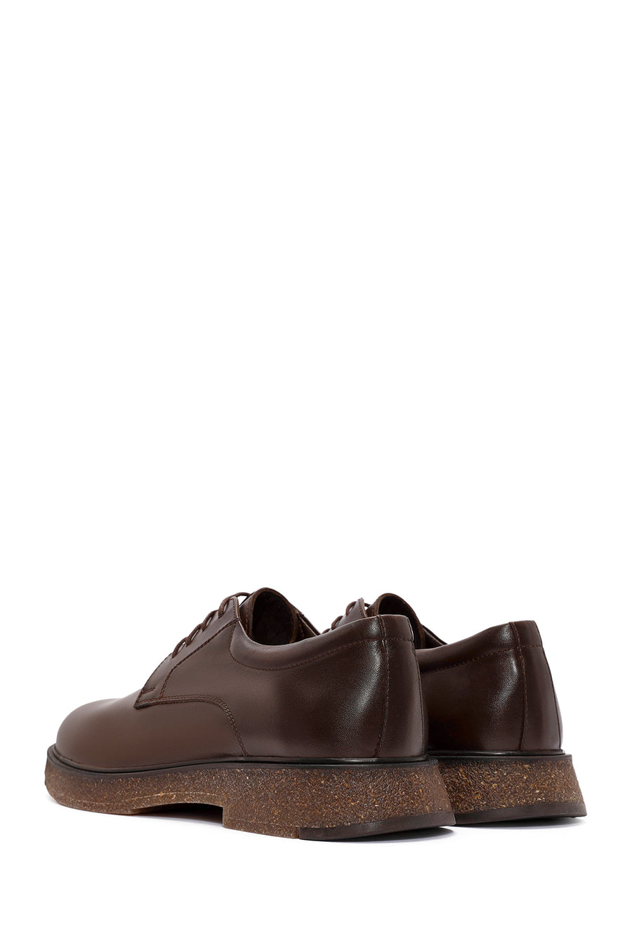 Men's Brown Lace-up Leather Casual Shoes