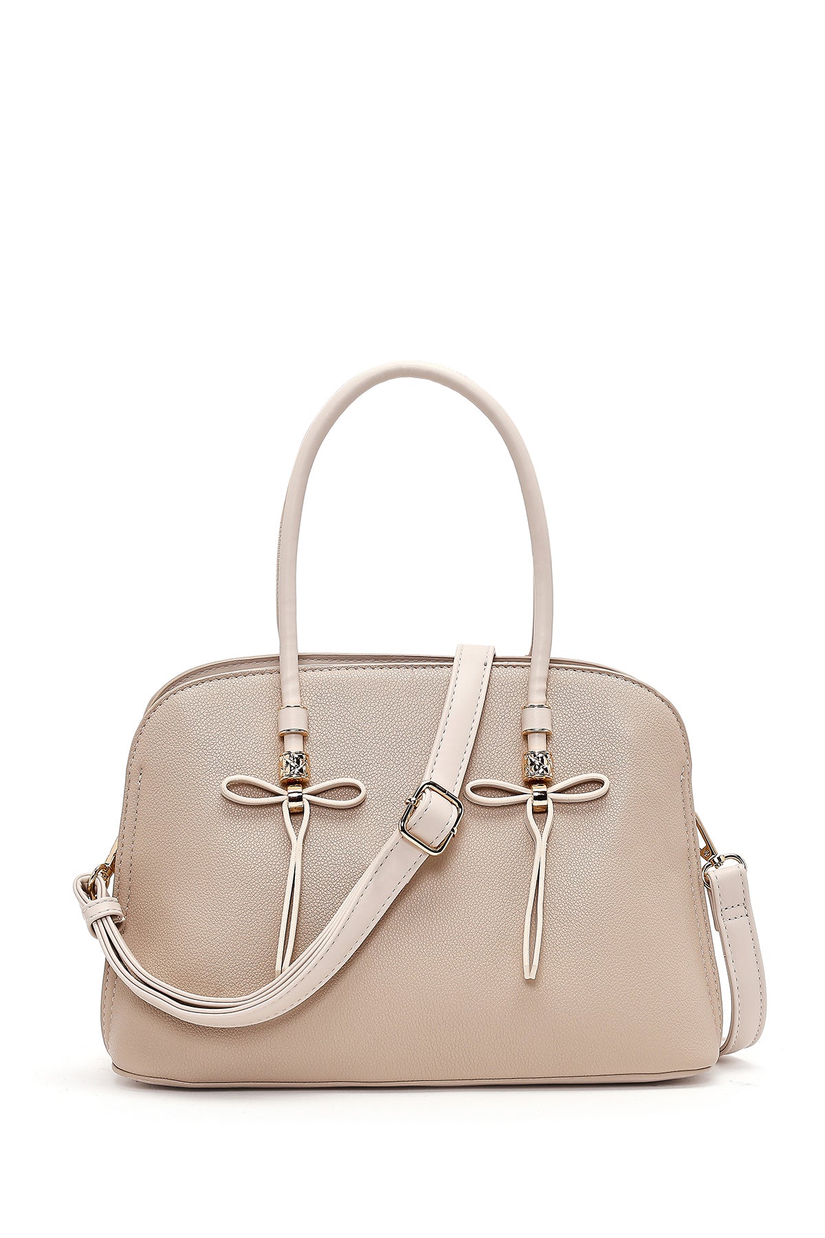 Women's Cream Long Strap Classic Handbag 26PBD2837FT | Derimod