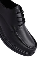Male Black Lace-up Leather Casual Shoes | Derimod