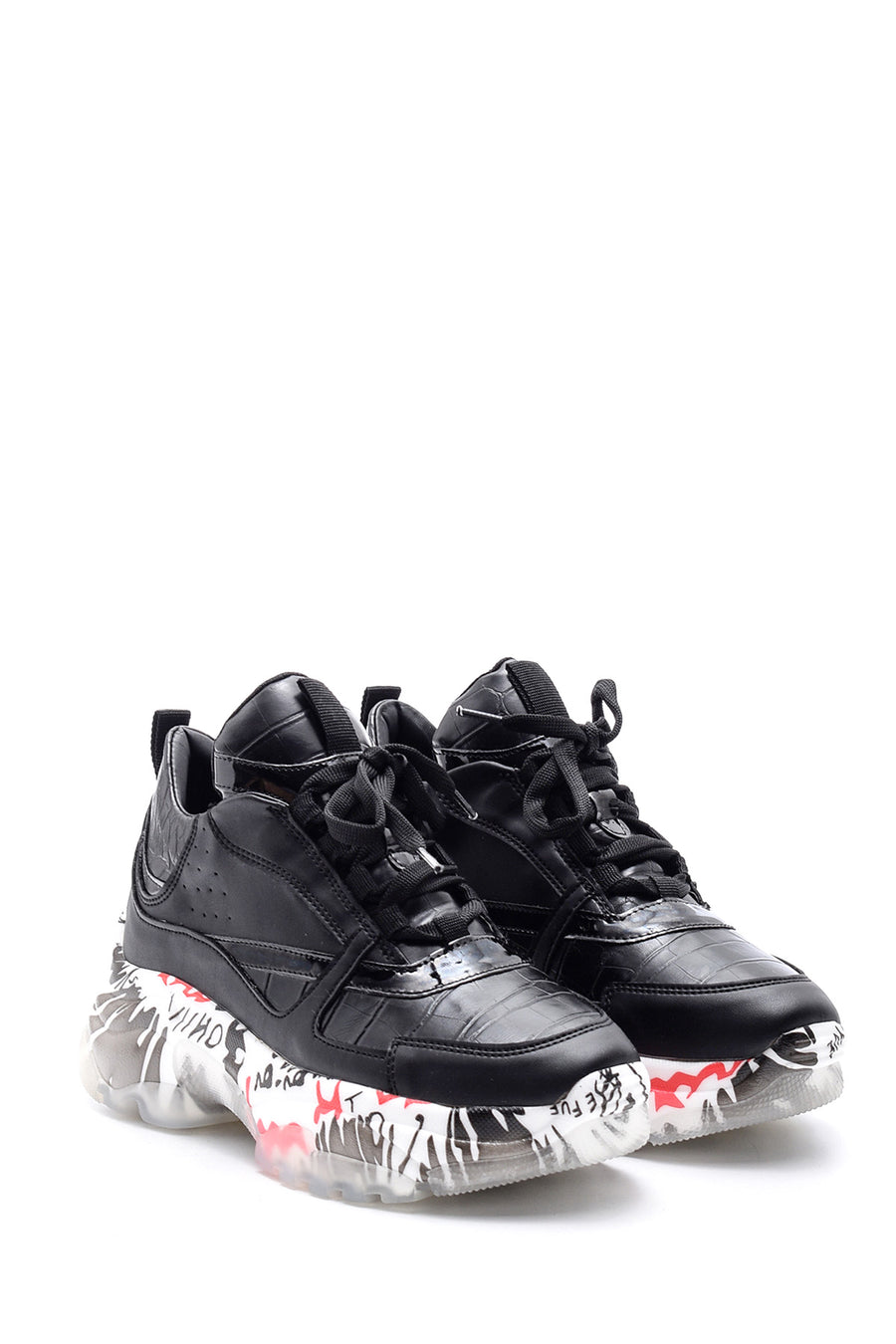 Kadın Şeffaf Taban Detaylı Sneaker