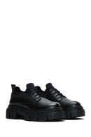 Women's Leather Thick Soled Casual Shoes | Derimod