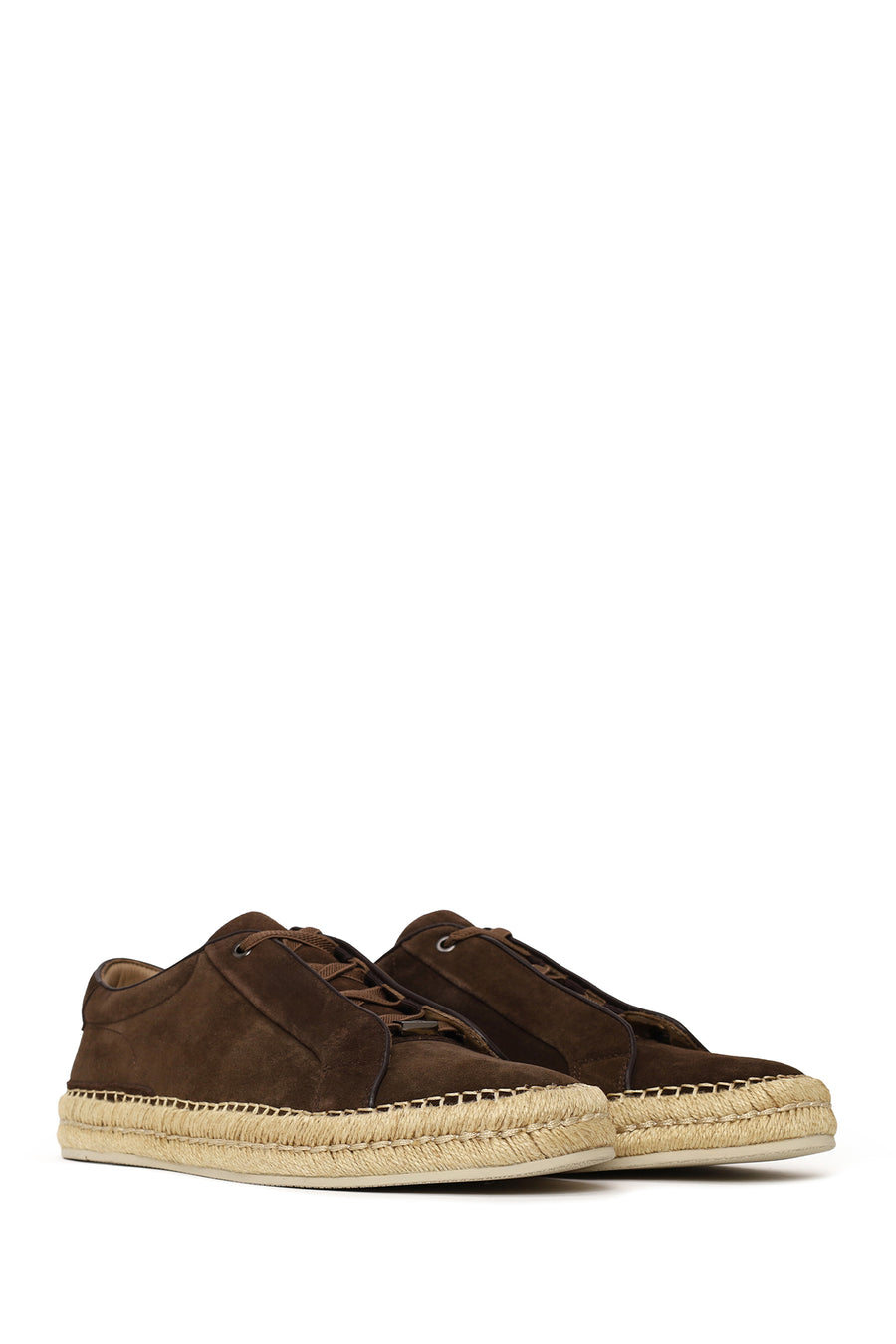 Male Brown Thick-Soled Suede Leather Sneaker