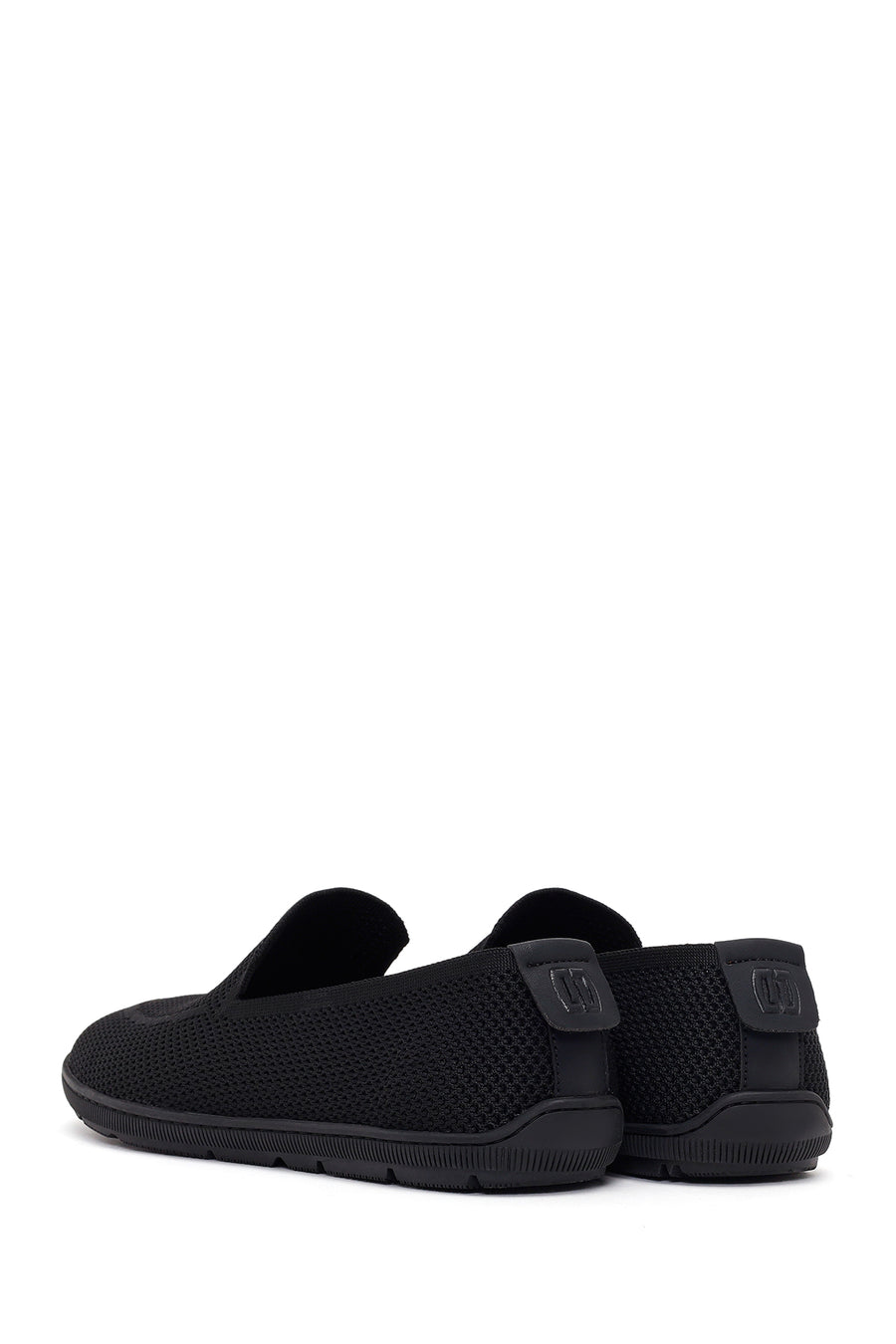 Men's Black Fabric Loafer