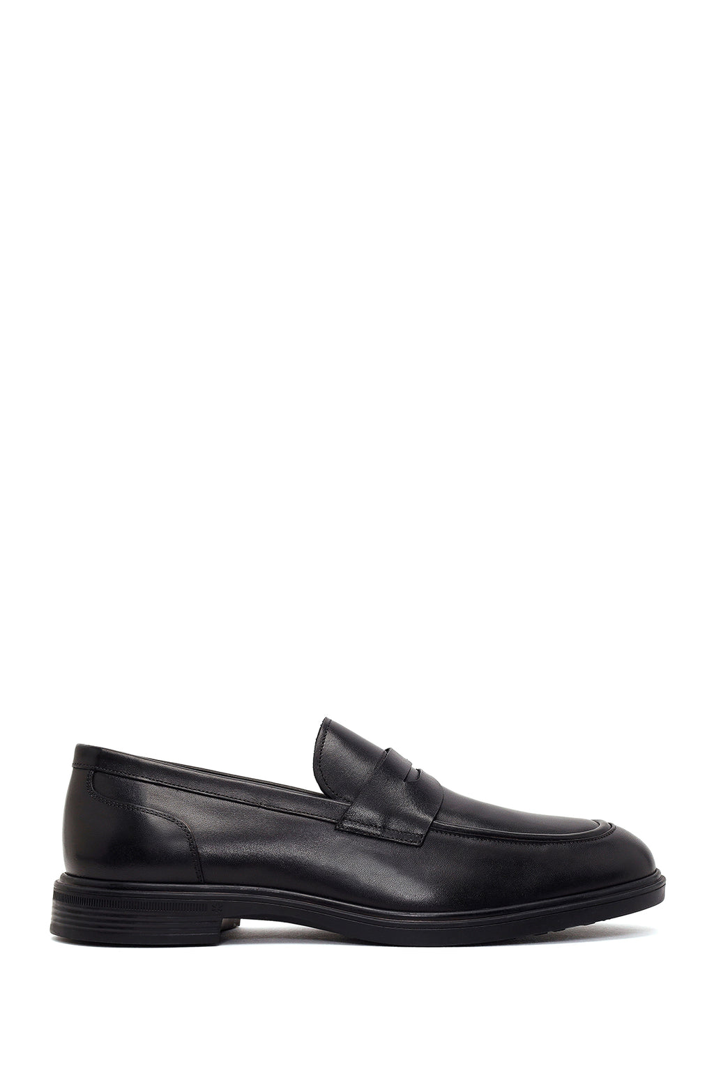 Erkek Siyah Deri Casual Loafer
